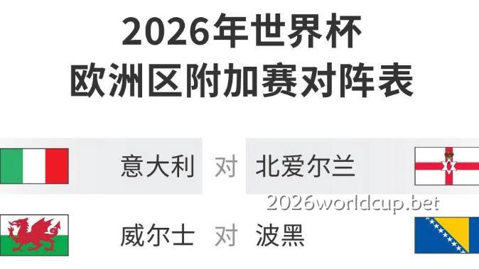 2026世界杯投注：意大利能否冲出附加赛重围获得正赛资格？