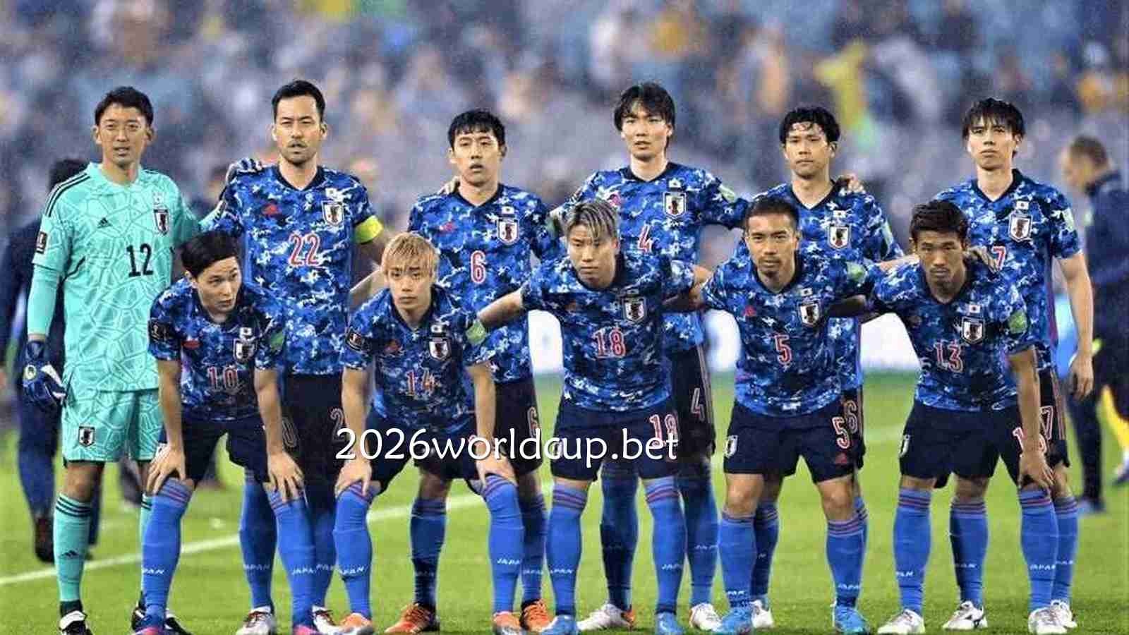 日本国家足球队球员在赛场|世界杯买球